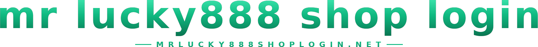 mr lucky888 shop login logo